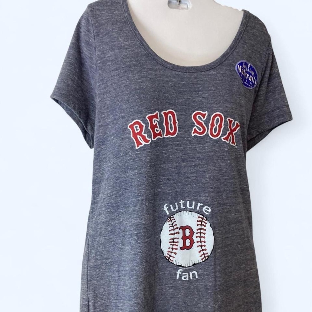 Major Legue Grey and red Boston Red Sox graphic tee #RedSox #Baseball XL soft